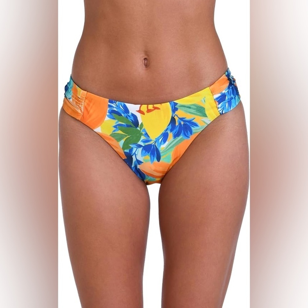 Sunshine 79 Women's Standard Side Shirred Hipster Bikini Swimsuit Bottom